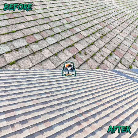 Roof washing in solano county how to remove black streaks without damaging shingles